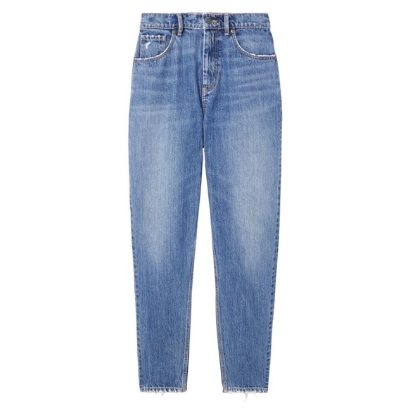 NWT REBECCA TAYLOR 90s High Waist Tapered Leg Ankle Crop Denim Mom Jeans Size 25 - Picture 4 of 9